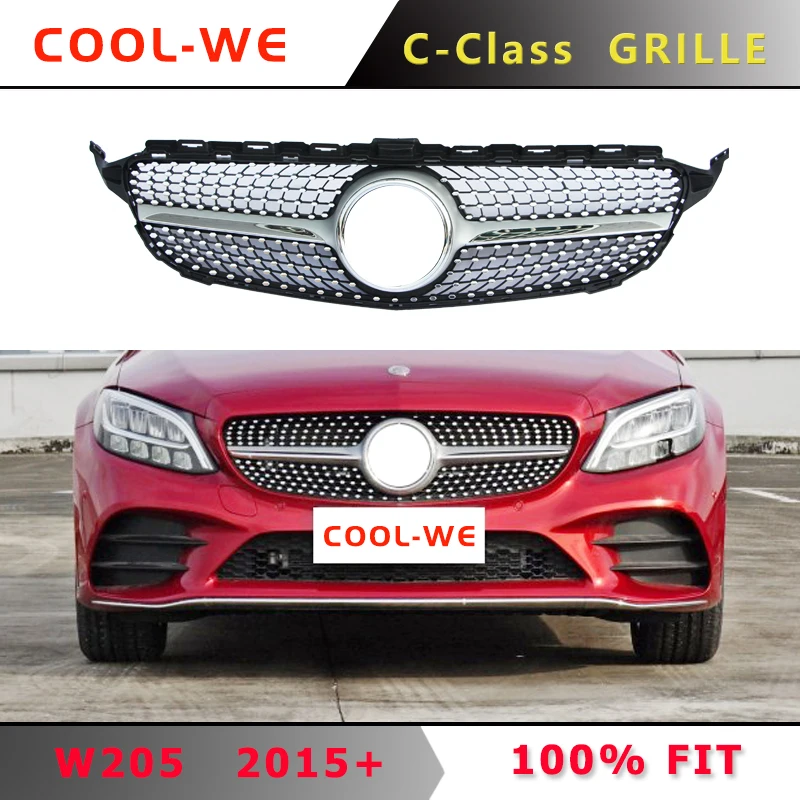 2015-2018 Diamond Grill for Mercedes for Benz Front Bump Racing Grill W205 Grill C180 C200 C250 C300
2015-2018 Diamond Grill for Mercedes for Benz Front Bump Racing Grill W205 Grill C180 C200 C250 C300