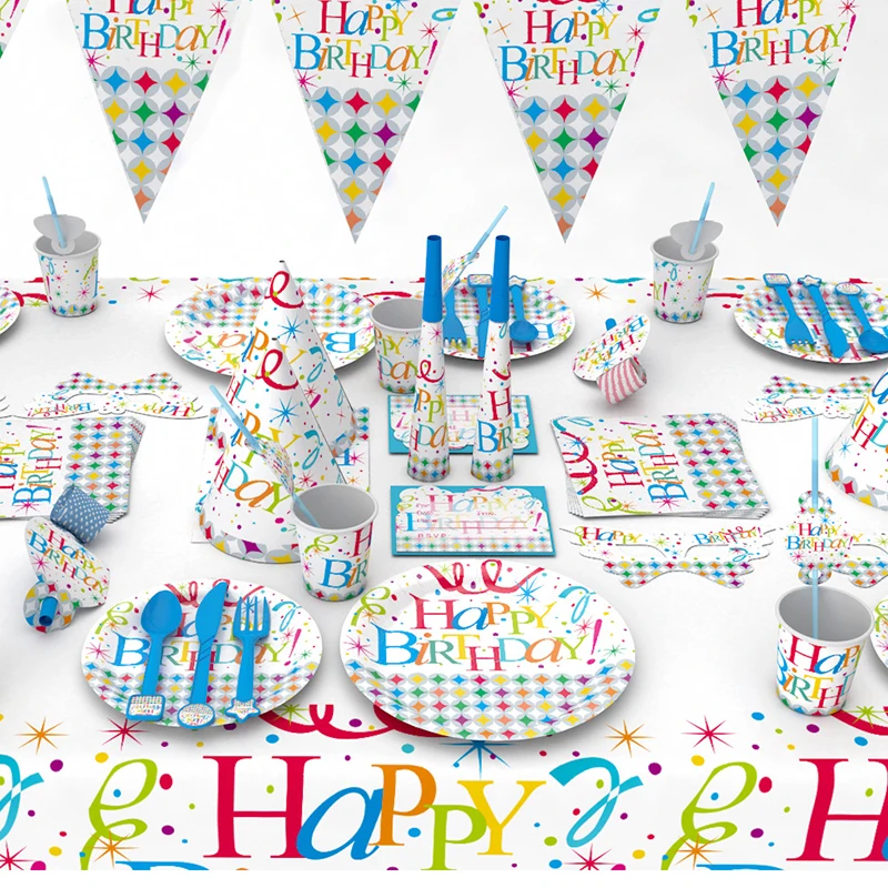 101pcs/lot 6 kids Happy Birthday Printed party Disposable tableware tablecloth Plate Napkins for Birthday Party supplies&Decor
101pcs/lot 6 kids Happy Birthday Printed party Disposable tableware tablecloth Plate Napkins for Birthday Party supplies&Decor