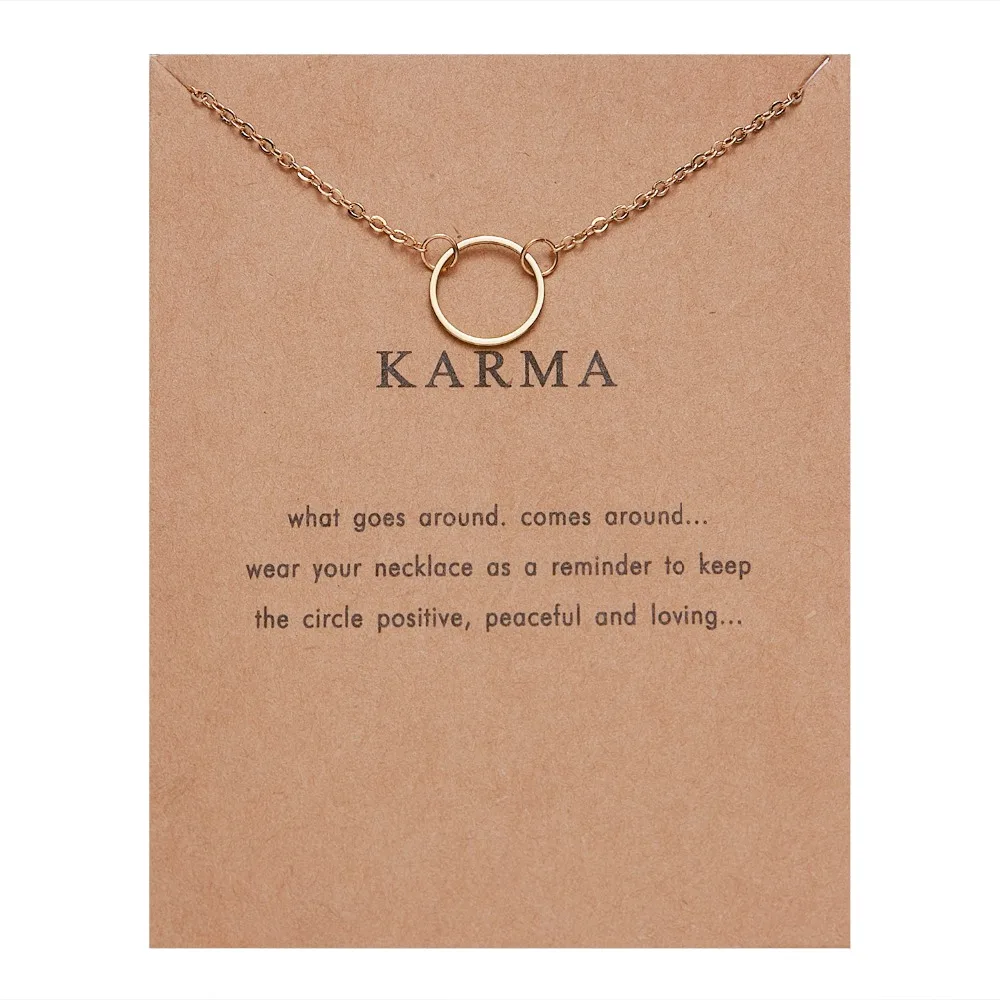 Rinhoo Karma Double Chain Circle Necklace Gold-Color Pendant Necklaces Fashion Clavicle Chains Statement Necklace Women Jewelry
Rinhoo Karma Double Chain Circle Necklace Gold-Color Pendant Necklaces Fashion Clavicle Chains Statement Necklace Women Jewelry