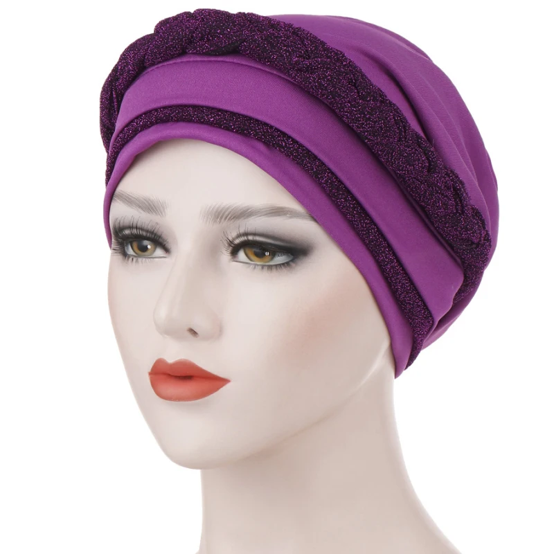 HT2397 Women India Muslim Hat Patchwork Beanie Scarf Turban New Fashion Wrap Cap Female Big Tail Braided Women Skullies Beanies
HT2397 Women India Muslim Hat Patchwork Beanie Scarf Turban New Fashion Wrap Cap Female Big Tail Braided Women Skullies Beanies