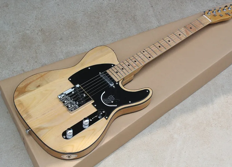 Factory Wholesale Elm Wood Color Electric Guitar with TL Pickup,Black Binding,Black Pickguard,Chrome Hardwares,Offer Customized
Factory Wholesale Elm Wood Color Electric Guitar with TL Pickup,Black Binding,Black Pickguard,Chrome Hardwares,Offer Customized