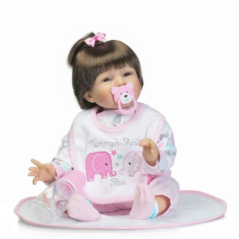 Newborn reborn Doll 22" 55cm Soft Silicone Vinyl Lifelike princess toddler Dolls kids birthday gifts boneca for sale presents
Newborn reborn Doll 22" 55cm Soft Silicone Vinyl Lifelike princess toddler Dolls kids birthday gifts boneca for sale presents