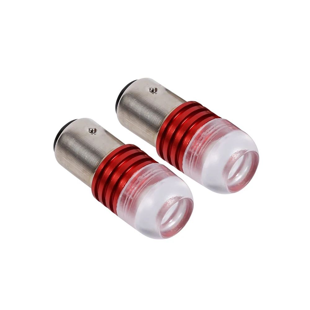 2Pcs Red white 1157 2357 Strobe Flashing LED Projector Bulbs For Car Tail Brake Lights Auto Turn Signal Lamp Bulb | Автомобили и