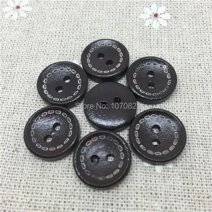 1000pcs Dark Brown Wood Buttons With 2 Holes Sewing Shirt Overcoat Button 15mm Round Bowl Embellishments For Scrapbooking
1000pcs Dark Brown Wood Buttons With 2 Holes Sewing Shirt Overcoat Button 15mm Round Bowl Embellishments For Scrapbooking