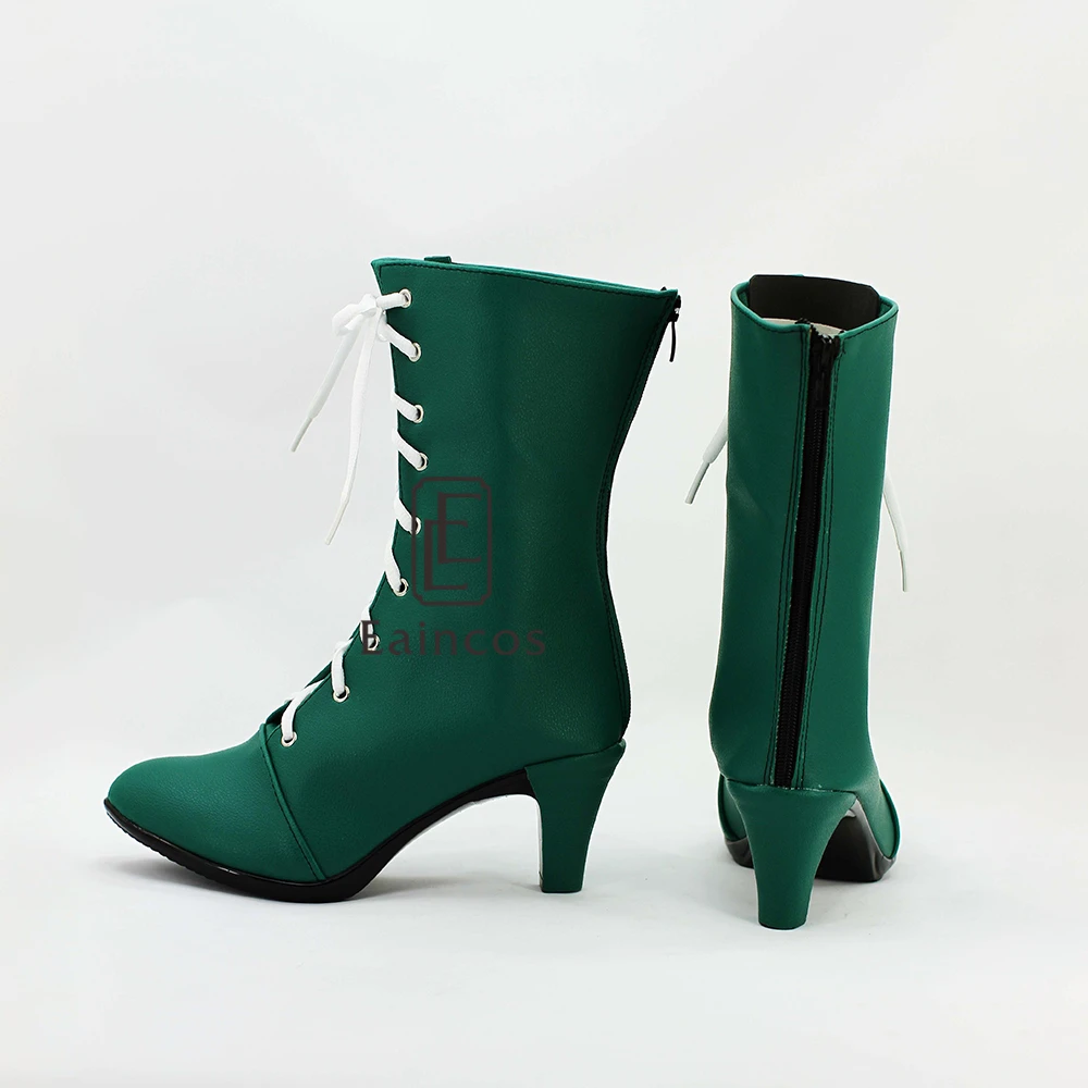 Anime Sailor Moon Sailor Jupiter Kino Makoto Cosplay Shoes Green Fancy Short Boots Custom-made
Anime Sailor Moon Sailor Jupiter Kino Makoto Cosplay Shoes Green Fancy Short Boots Custom-made