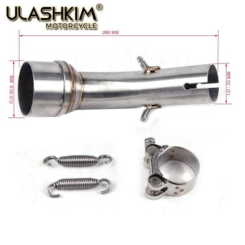 R25 R3 Adapter Modified Scooter Muffler Motorcycle Middle Exhaust Pipe For YAMAHA YZF R25 R30 R3 2015 2016
R25 R3 Adapter Modified Scooter Muffler Motorcycle Middle Exhaust Pipe For YAMAHA YZF R25 R30 R3 2015 2016