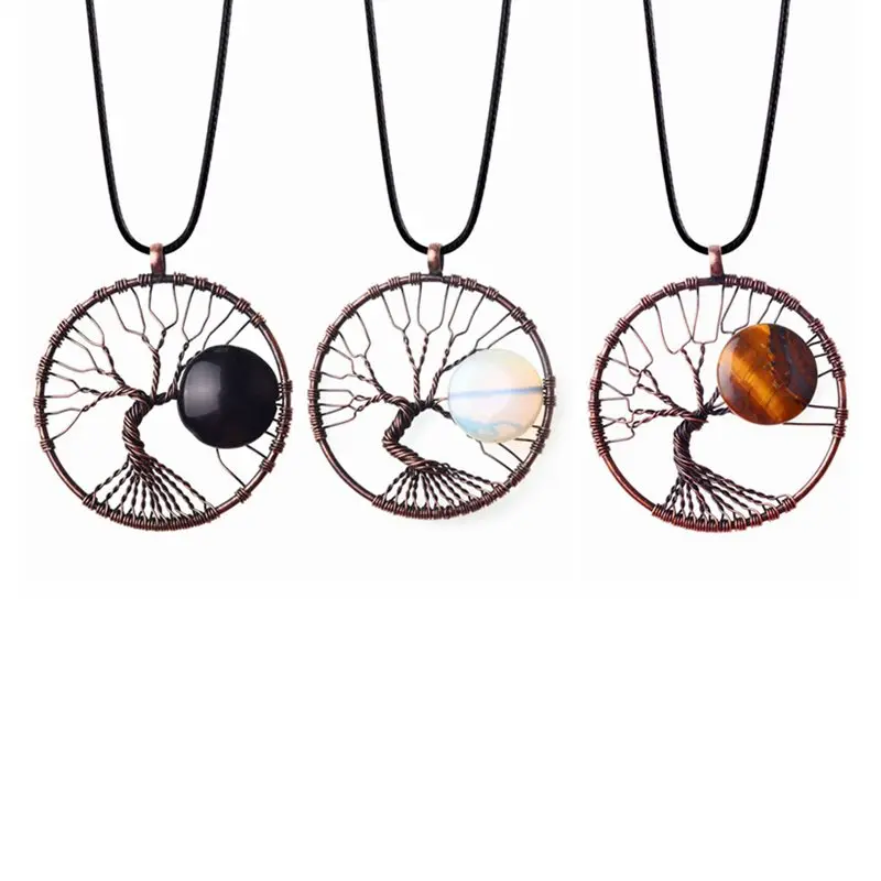 7 Chakra Tree Of Life Retro Moon Natural Stone Pendant Necklace Copper Crystal Stones pendants Women Christmas Gift halhal Lol
7 Chakra Tree Of Life Retro Moon Natural Stone Pendant Necklace Copper Crystal Stones pendants Women Christmas Gift halhal Lol