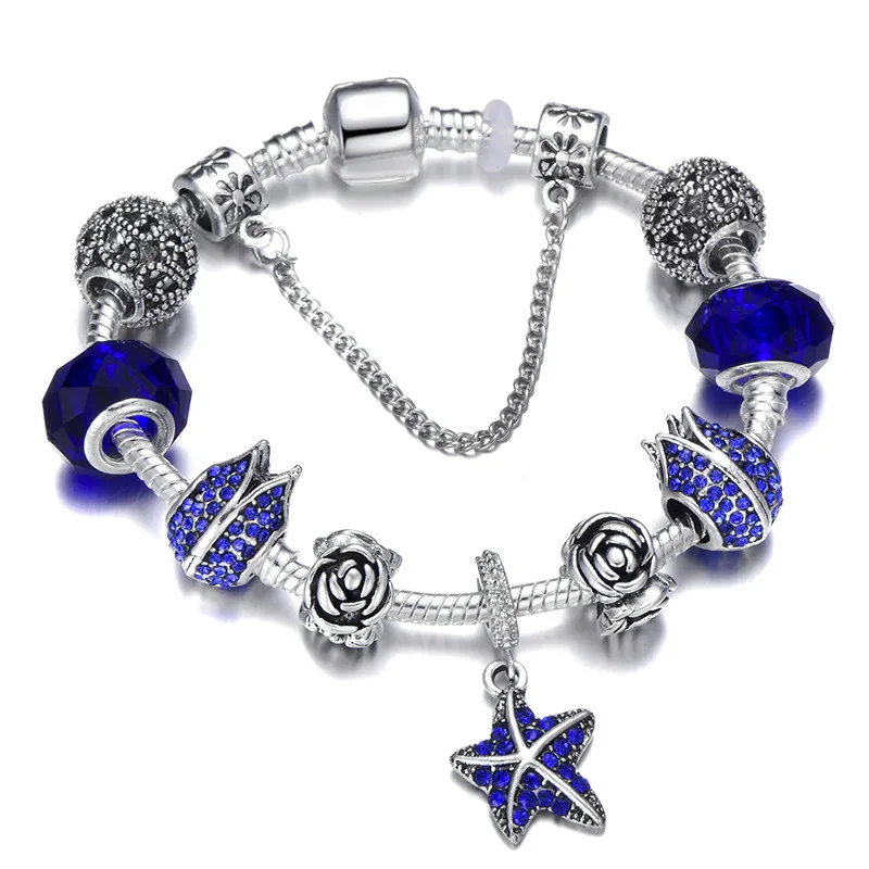 Ocean Series Charm Bracelet For Women Girls With Starfish Pendant Fit Original Brand Bracelet Fashion Summer Jewelry
Ocean Series Charm Bracelet For Women Girls With Starfish Pendant Fit Original Brand Bracelet Fashion Summer Jewelry