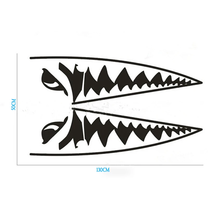 4pcs 3D Car Styling Sticekr 130*50CM Car Styling Accessories Car Body 3D Shark Mouth Waterproof Decals Sticker Car Scratch Cover
4pcs 3D Car Styling Sticekr 130*50CM Car Styling Accessories Car Body 3D Shark Mouth Waterproof Decals Sticker Car Scratch Cover