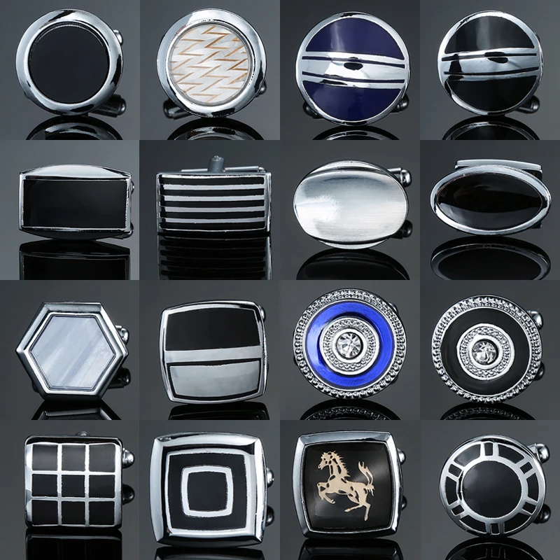 high-end men's French shirt Cufflinks jewelry luxury Alloy material Horse round crystal square black blue Cuff links
high-end men's French shirt Cufflinks jewelry luxury Alloy material Horse round crystal square black blue Cuff links