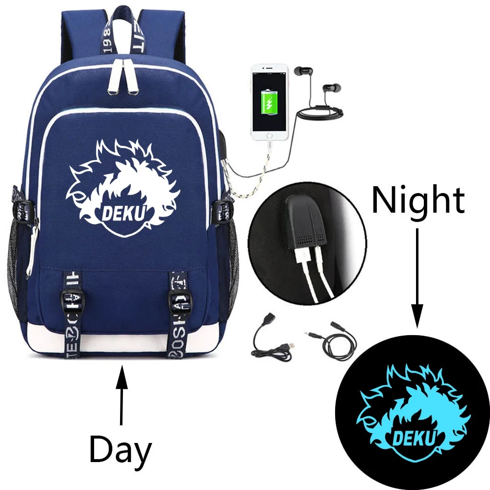 Midoriya Izuku Student Printed Satchel My Hero Academia USB Luminous Schoolbag Charged Rucksack Boku no Hero Cos Backpack
Midoriya Izuku Student Printed Satchel My Hero Academia USB Luminous Schoolbag Charged Rucksack Boku no Hero Cos Backpack