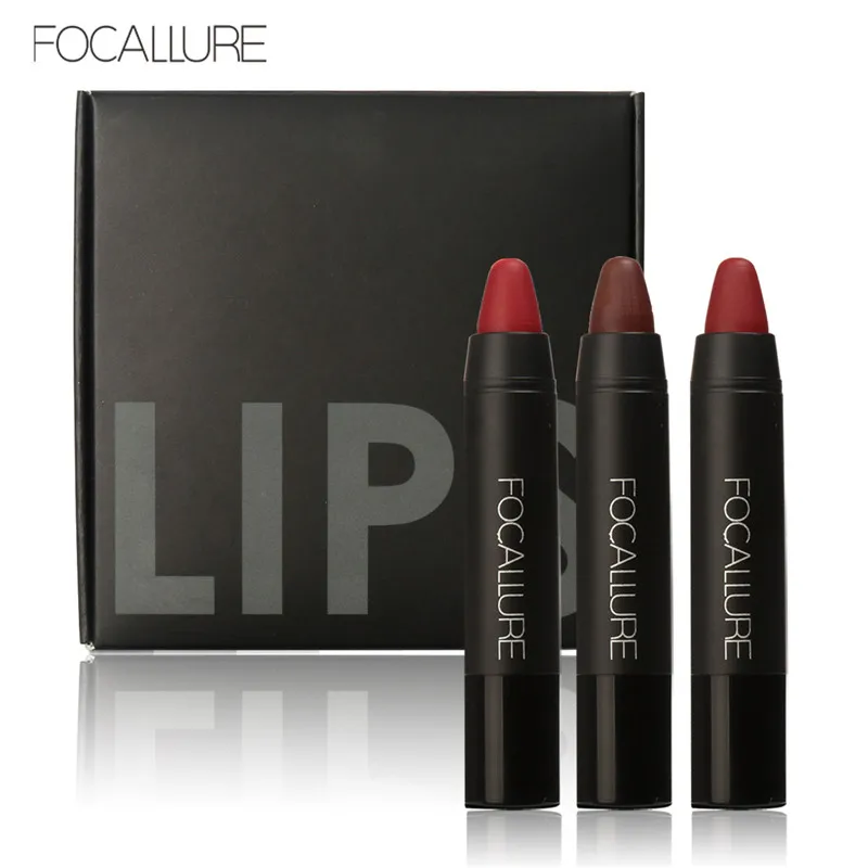 FOCALLURE Waterproof Long-lasting Red Velvet Nude Tattoo Matte True Brown Color Pencil Lipstick Crayon Lot Makeup 3Pcs/Set
FOCALLURE Waterproof Long-lasting Red Velvet Nude Tattoo Matte True Brown Color Pencil Lipstick Crayon Lot Makeup 3Pcs/Set