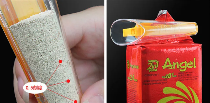1-6g Plastic Dry Yeast Measuring Measurement Cup With Sealing Clip Kitchen Baking Cooking Gadget Tool
1-6g Plastic Dry Yeast Measuring Measurement Cup With Sealing Clip Kitchen Baking Cooking Gadget Tool
