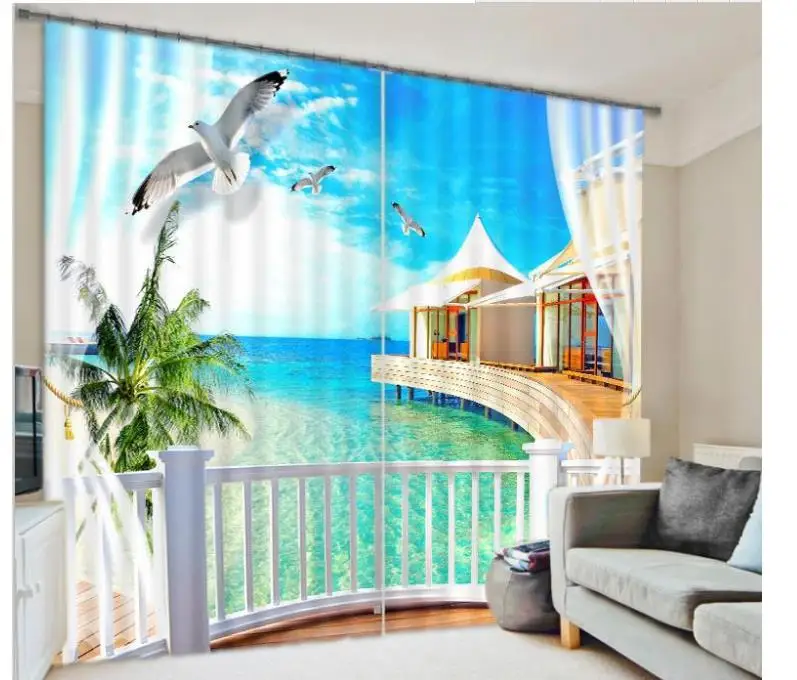 Customized 3D curtains Nature window curtains beach scenery curtains for living room
Customized 3D curtains Nature window curtains beach scenery curtains for living room