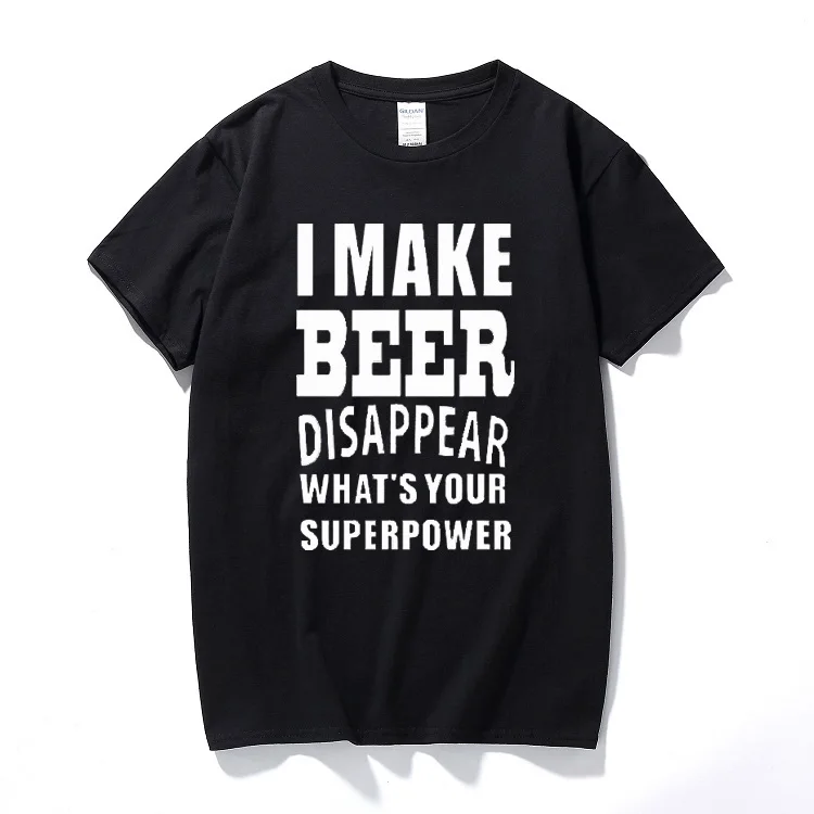 Новая забавная шутка, Мужская футболка с надписью «i make beer disappear», подарок для папы и дедушки
Новая забавная шутка, Мужская футболка с надписью «i make beer disappear», подарок для папы и дедушки