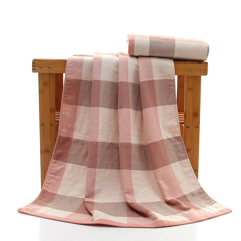 70x140cm 100% Cotton Gauze Plaid Absorbent Home Hotel Bathroom Bath Towel Travel Beach Towels For Adult
70x140cm 100% Cotton Gauze Plaid Absorbent Home Hotel Bathroom Bath Towel Travel Beach Towels For Adult