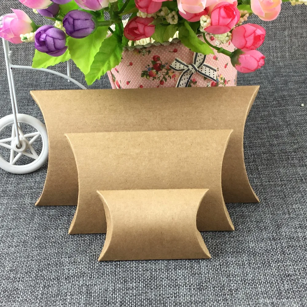 50pcs Paper Pillow Boxes Blank Gift Box Kraft Stroage Box Paper Packing boxes For Jewelry/crafts/handmade soap
50pcs Paper Pillow Boxes Blank Gift Box Kraft Stroage Box Paper Packing boxes For Jewelry/crafts/handmade soap