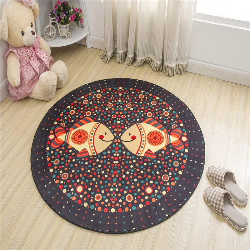 Cartoon Printed Floor Mat Child's Room Rug Soft Round Carpets For Living Room Anti-slip Kids Bedroom Rugs Baby Crawling Blanket
Cartoon Printed Floor Mat Child's Room Rug Soft Round Carpets For Living Room Anti-slip Kids Bedroom Rugs Baby Crawling Blanket