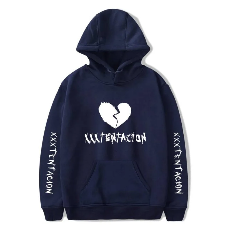 XXXTENTACION толстовка с разбитым сердцем для мужчин и женщин осень зима толстовки