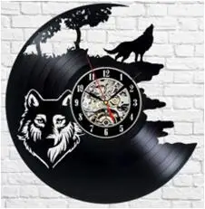 Фото Красивая тема оленя виниловые часы домашний Декор стены подарок|vinyl clock|clock homeclock