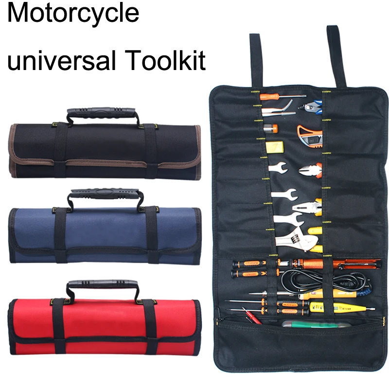 Universal Motorcycle Tools Bag Multifunction Oxford Pocket Toolkit Rolled Bag Portable Large Capacity Bags For BMW R1200GS
Universal Motorcycle Tools Bag Multifunction Oxford Pocket Toolkit Rolled Bag Portable Large Capacity Bags For BMW R1200GS