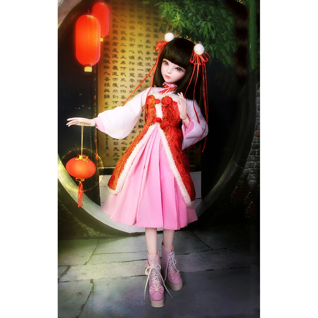 Fashion Chinese Style Fairy Dress Plush Apron with Accessories for 1/3 BJD 60cm Night Lolita Dolls
Fashion Chinese Style Fairy Dress Plush Apron with Accessories for 1/3 BJD 60cm Night Lolita Dolls