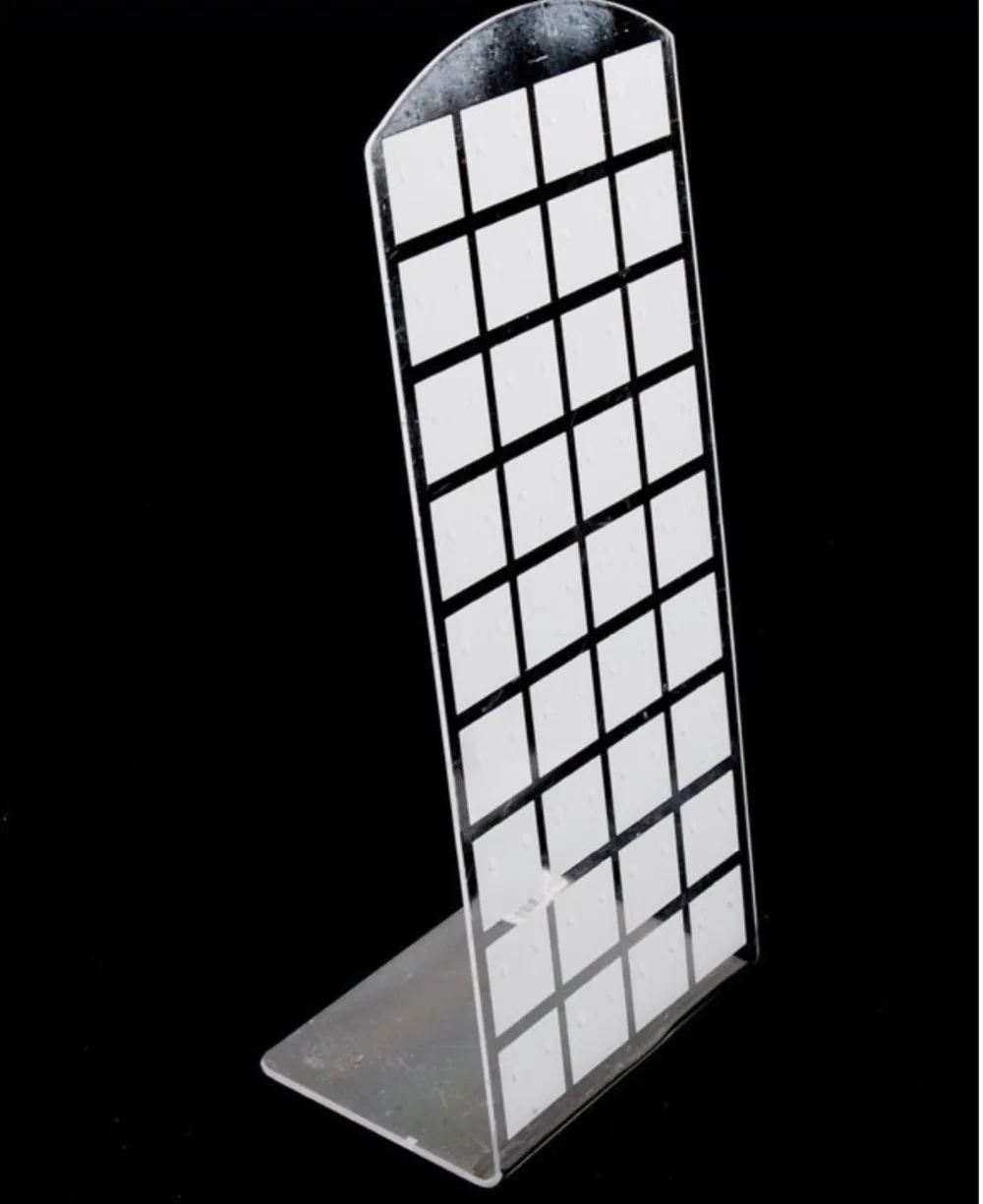 10Pieces/Lot H:18X9CM. L-Shaped Earring Acrylic Stand Display Board Display Rack(Can put 36pairs earring)