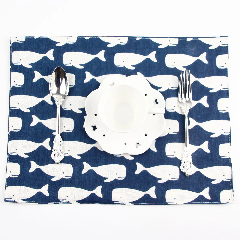 Модные тканевые салфетки в японском стиле коврик для обеденного стола детский