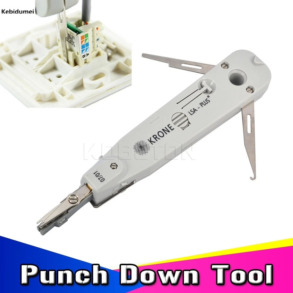 Kebidumei Professional Telecom LSA-Plus Tool with Sensor Ethernet Network Patch Panel Faceplate Punch Down Tool RJ11 RJ45 Cat5
Kebidumei Professional Telecom LSA-Plus Tool with Sensor Ethernet Network Patch Panel Faceplate Punch Down Tool RJ11 RJ45 Cat5