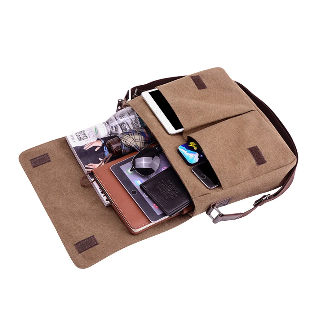 Aelicy MEN Casual Travel Business Satchel Large Capacity Canvas Single Shoulder Bag Men Clutch Bags Black/Brown 2020 NEW DESIGN
Aelicy MEN Casual Travel Business Satchel Large Capacity Canvas Single Shoulder Bag Men Clutch Bags Black/Brown 2020 NEW DESIGN