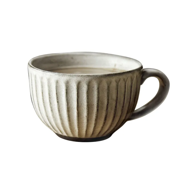 350ML Vintage Japanese Style Coarse Pottery Mug Ceramics Drinkware Latte Coffee Cup Office Afternoon Tea Cup Breakfast Milk Mugs
350ML Vintage Japanese Style Coarse Pottery Mug Ceramics Drinkware Latte Coffee Cup Office Afternoon Tea Cup Breakfast Milk Mugs