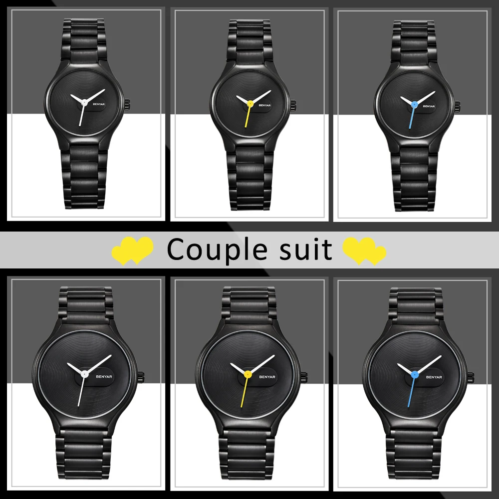 BENYAR Lovers' Watch Set Brand Luxury Quartz Watches Fashion Casual waterproof 30M Dress Watch Christmas Valentine's gifts
BENYAR Lovers' Watch Set Brand Luxury Quartz Watches Fashion Casual waterproof 30M Dress Watch Christmas Valentine's gifts