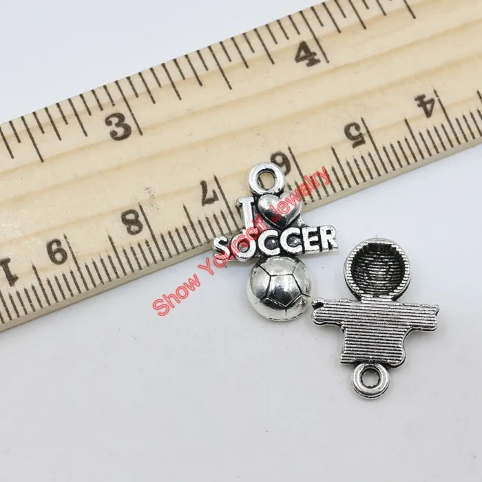 10pcs Tibetan Silver Plated Word I Love Soccer Charms Pendants for Jewelry Making DIY Handmade 20x16mm A117
10pcs Tibetan Silver Plated Word I Love Soccer Charms Pendants for Jewelry Making DIY Handmade 20x16mm A117