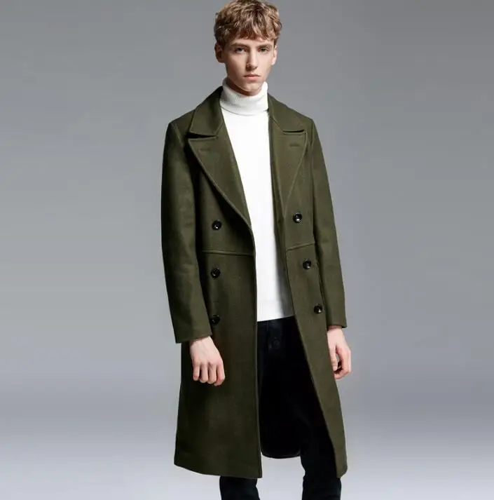Army green casual long woolen coat men trench coats overcoat mens cashmere coat casaco masculino inverno erkek england black
Army green casual long woolen coat men trench coats overcoat mens cashmere coat casaco masculino inverno erkek england black