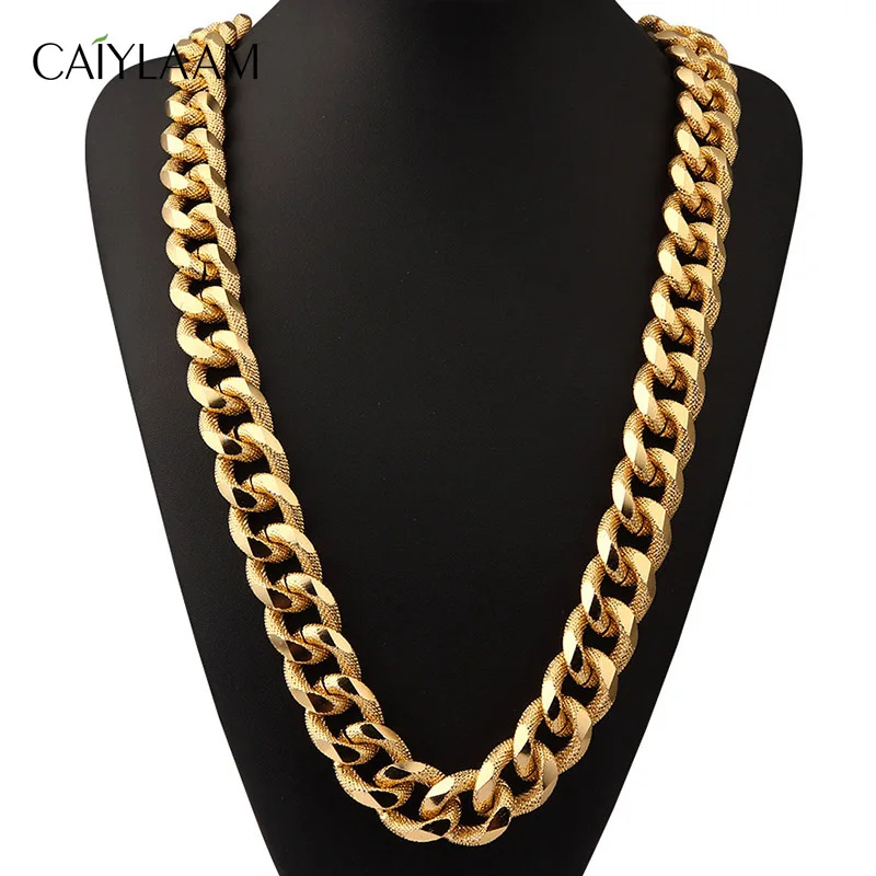 CAIYLAAM Панк ювелирные изделия Танки цепи ожерелье s Мужчины рок 90 см длинное