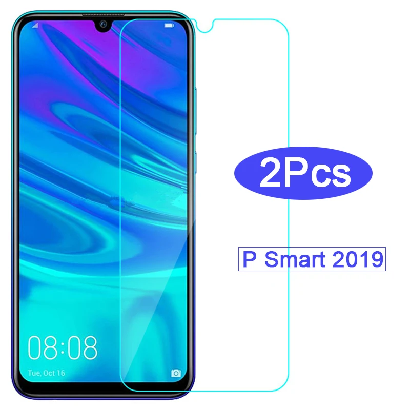 Закаленное стекло для Huawei P Smart 2019 2 шт. защитная пленка экрана телефона Honor Psmart 6 21