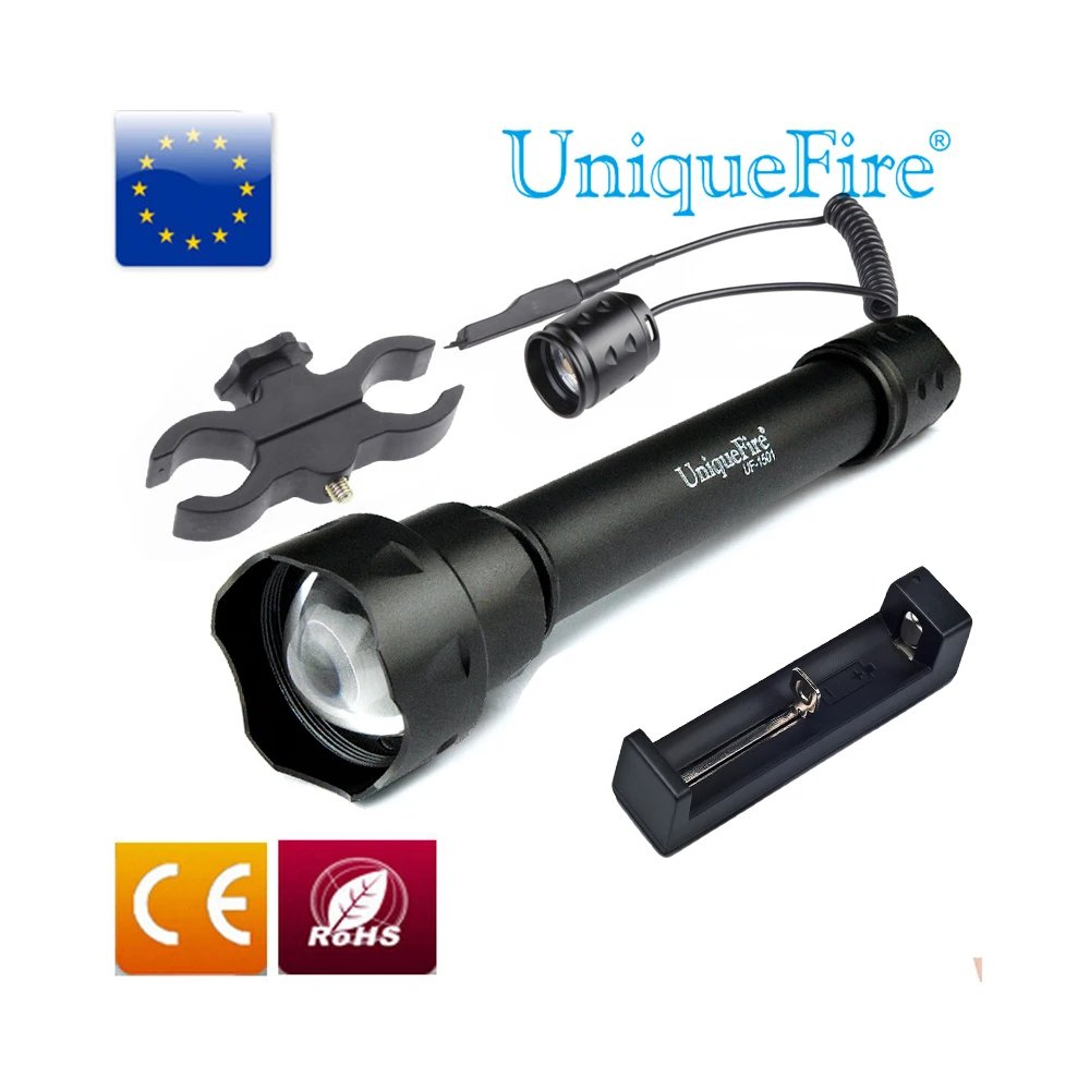 UniqueFire Night Vision LED Flashlight UF-1501 Light 850 nm IR Led Torch With 38mm Convex Lens For Hunting
UniqueFire Night Vision LED Flashlight UF-1501 Light 850 nm IR Led Torch With 38mm Convex Lens For Hunting