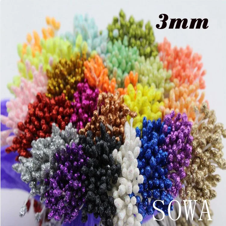 Free Shipping 900pcs/Lot 3mm Double Tips Multicolor Floral Glitter Stamen Pistil Wedding Decoration DIY
Free Shipping 900pcs/Lot 3mm Double Tips Multicolor Floral Glitter Stamen Pistil Wedding Decoration DIY