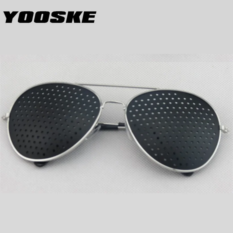 YOOSKE Retro Pinhole Sunglasses for Women Men Small Holes Eyeglasses Vision Care Glasses Unisex Eyesight Improver Glasses
YOOSKE Retro Pinhole Sunglasses for Women Men Small Holes Eyeglasses Vision Care Glasses Unisex Eyesight Improver Glasses