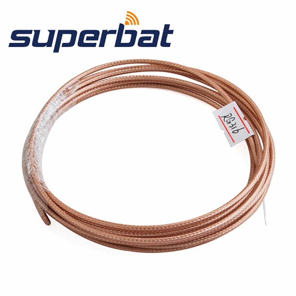 Коаксиальный Соединительный кабель Superbat RF M17/3.5-rg316 50 футов, коаксиальный кабель
Коаксиальный Соединительный кабель Superbat RF M17/3.5-rg316 50 футов, коаксиальный кабель