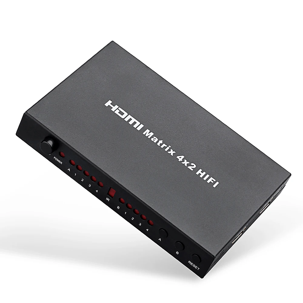 Матрица 4X2 HDMI 4X2 матрица с Аудио HDMI 2X2 Матрица HDMI матричный коммутатор переключатель 4 в 2 разделитель 4K
Матрица 4X2 HDMI 4X2 матрица с Аудио HDMI 2X2 Матрица HDMI матричный коммутатор переключатель 4 в 2 разделитель 4K