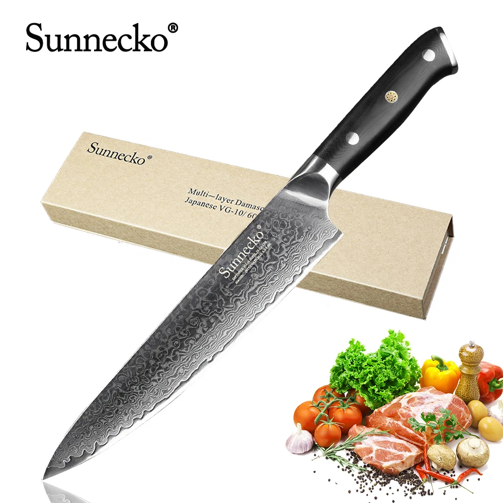 SUNNECKO Damascus Steel Japanese VG10 Chef Knife Blade Kitchen Cooking Knives Gift Box Meat Fishing Fillet Deboning Accessory
SUNNECKO Damascus Steel Japanese VG10 Chef Knife Blade Kitchen Cooking Knives Gift Box Meat Fishing Fillet Deboning Accessory