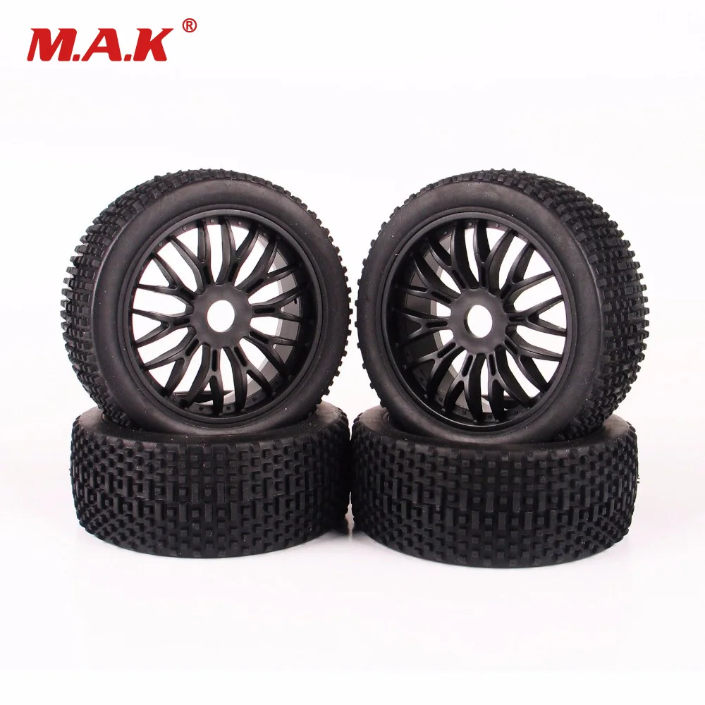 

4pcs ruber tires tyre wheel rims for HPI HSP Traxxas 1:8 RC off-road car buggy parts accessory