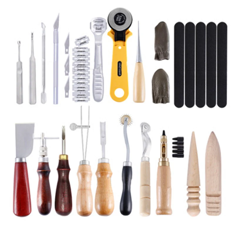 20pcs/Set High Quality Leather Craft Sewing Hand DIY Stitching with Groover Edge Creaser Mat Tools for Leather Working Tools
20pcs/Set High Quality Leather Craft Sewing Hand DIY Stitching with Groover Edge Creaser Mat Tools for Leather Working Tools