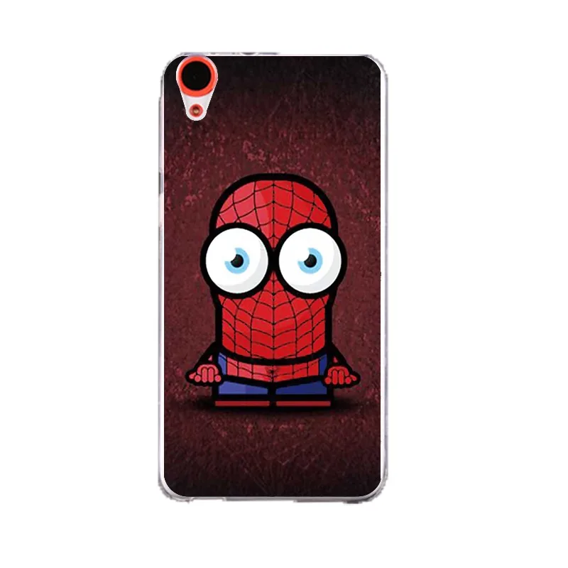 QMSWEI TPU Clear Phone Case For HTC M8 Spider man Soft Zombie Protective Superman Painted Cover Free shipping D820 M9 A9 |