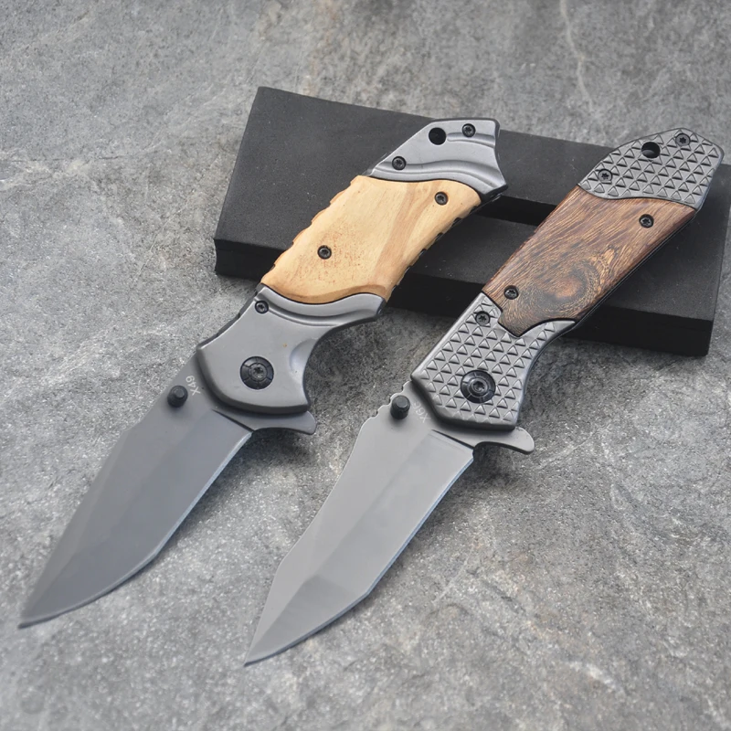 Folding Blade Knife Aluminum With Wooden Handle Outdoor Knives Camping knife Hunting Survival Pocket Military Knife EDC Tools
Folding Blade Knife Aluminum With Wooden Handle Outdoor Knives Camping knife Hunting Survival Pocket Military Knife EDC Tools