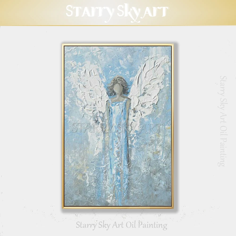 Artist Hand-painted High Quality Abstract Angel Oil Painting on Canvas Beautiful Abstract Figure Angel Painting for Living Room
Artist Hand-painted High Quality Abstract Angel Oil Painting on Canvas Beautiful Abstract Figure Angel Painting for Living Room