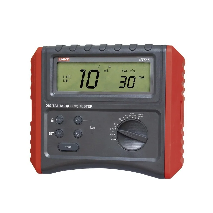 UNI-T UT586 Leakage Protection Switch Tester, Digital RCD Tester, Digital Hold Connection Check Lock Test Function LCD Backlight
UNI-T UT586 Leakage Protection Switch Tester, Digital RCD Tester, Digital Hold Connection Check Lock Test Function LCD Backlight