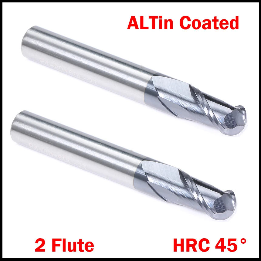 R1.5 R2 R2.5 HRC45 2 Flute Tungsten Solid Carbide Altin Coated CNC Router Cutting Tool Ball Nose End Mill Milling Cutter
R1.5 R2 R2.5 HRC45 2 Flute Tungsten Solid Carbide Altin Coated CNC Router Cutting Tool Ball Nose End Mill Milling Cutter
