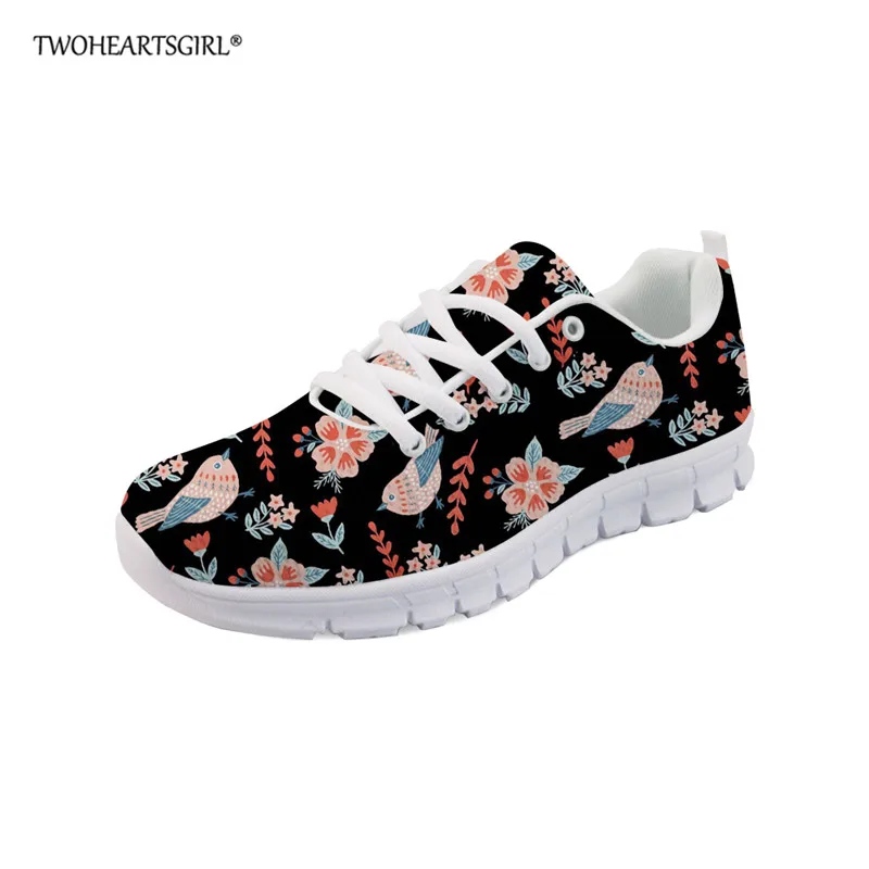 Twoheartsgirl Flowers Bird Printed Women Casual Shoes Breathable Walking Mesh Lace up Flat Shoes Sneakers Women Feminino
Twoheartsgirl Flowers Bird Printed Women Casual Shoes Breathable Walking Mesh Lace up Flat Shoes Sneakers Women Feminino